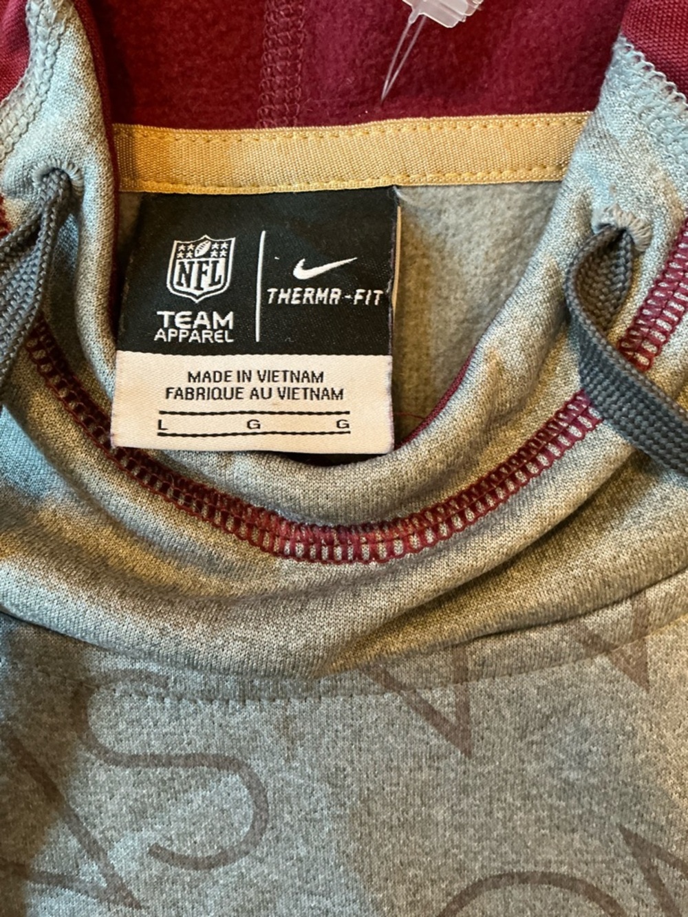 Nike Therma Fit Washington Redskins Hoodie Men’s Large NFL Pullover Football - Picture 3 of 4